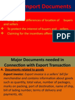 Export Import Documents