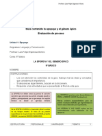 Guia Contenido Evaluacion Proceso 8 Basico La Epopeya Semana 2 Abril