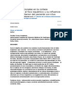 Cambios funcionales en la corteza contralateral al foco isquémico y su influencia en la rehabilitacion del paciente con ictus