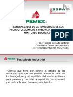 Generalidades de La Toxicología de Los Productos Químicos Y Panorama Actual Del Monitoreo Biológico