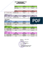 Jadwal PTS Semester II