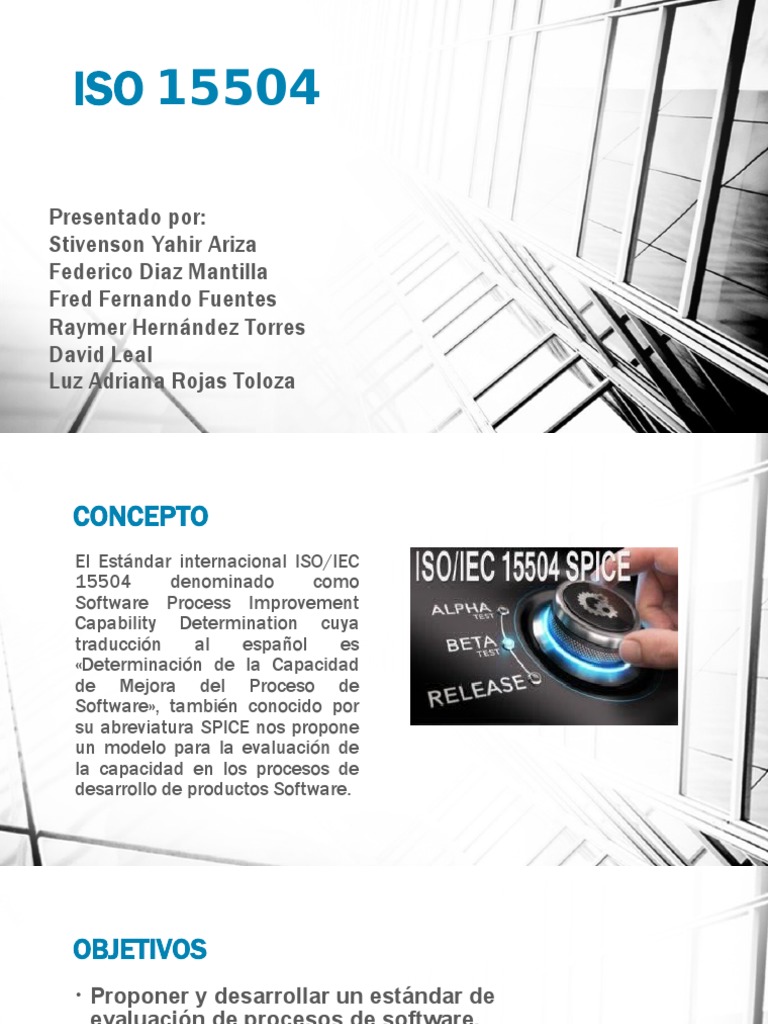 Características de la norma ISO 15504 | PDF | Business | Evaluación