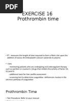 Lab 3-4 Powerpoint For Hema Lab PT, aPTT, CRT, CFT