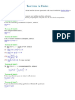 Teoremas de Límites PDF