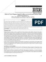 Effect of Novel Organic Liquid Fertilizer On Growth and Yield in Chilli