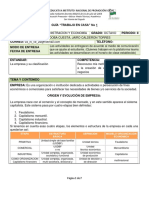 Clasificación y características de la empresa