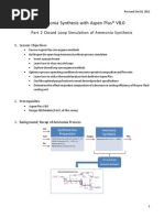 Ammonia Synthesis With Aspen Plus® V8.0