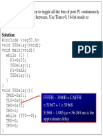 Programming Timers in C Accessing Timer Registers: Example 9-20