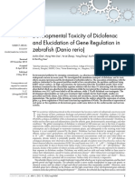 Developmental Toxicity of Diclofenac and Elucidation of Gene Regulation in Zebrafish (Danio Rerio)