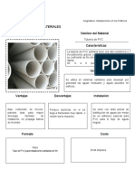 CATALOGO DE MATERIALES DE INSTALACIONES Sanitarias y Pluviales