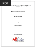 Great Eastern Multicash Savings Plan | PDF | Business
