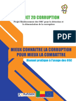 Manuel Sur La Corruption À L'usage Des OSC Projet 2D Corruption ALCRER FONAC PDF