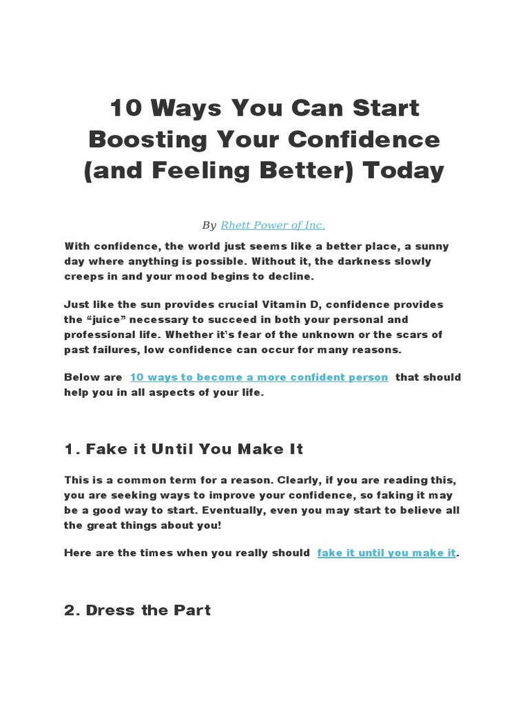 Boosting Your Confidence PDF Html5 Online Advertising