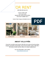 For Rent: About Villa Piña