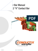 Conductor Bar Manual Safe-Lec 2 "V" Contact Bar