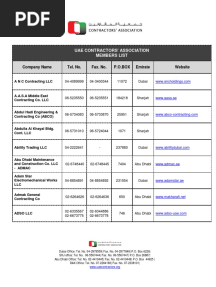 UAE Company List PDF