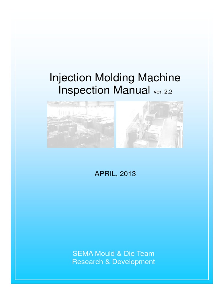 Injection Molding Machine Inspection Manual | PDF | Mechanical ...