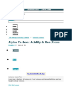 Alpha Carbon: Acidity & Reactions: Log in