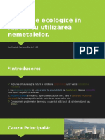 Probleme Ecologice În Raport Cu Utilizarea Nemetalelor