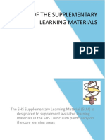 Parts of The Supplementary Learning Materials