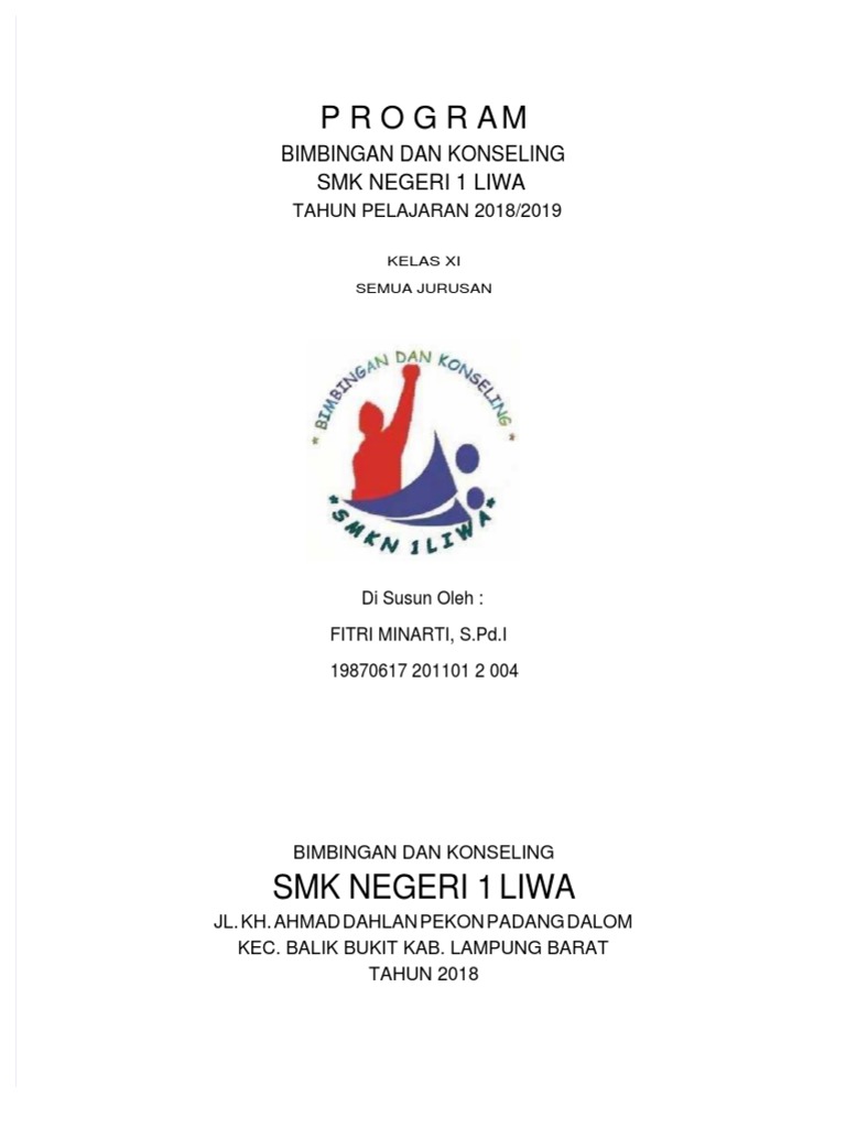 Program BK SMK Negeri 1 Liwa 2018/2019 | PDF