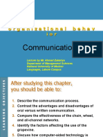 Communication: Organizational Behav Ior