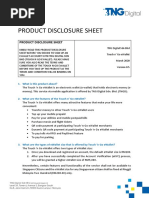 Product Disclosure Sheet