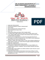 Bahir Dar Academy Department of Physics Physics Worksheet V For Grade 11 (Rotational Motion)
