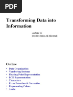 Transforming Data Into Information: Syed Mohsin Ali Sheerazi