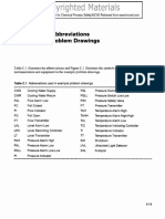 Symbols and Abbreviations For Example Problem Drawings: Appendix