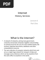 Internet: History, Services