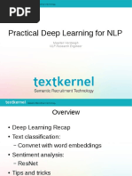 Practical Deep Learning For NLP: Maarten Versteegh NLP Research Engineer