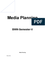 Media Planning Notes