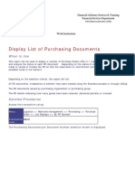 Display List of Purchasing Documents: When To Use