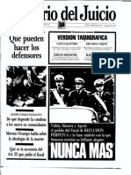 El Diario del Juicio, número 18, 24 de septiembre de 1985, 32 pp.