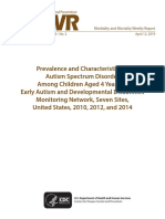 Prevalence and Characteristics of Autism Spectrum Disorder Among Children Aged 4 Years