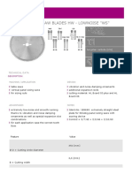 Sizing Saw Blades HW - Lownoise "WS": Technical Data