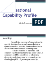 Organisational Capability Profile