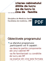 3 - Cabinetul de MF, Conditii Si Echipa de Lucru