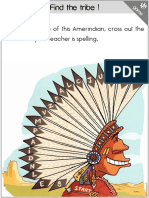 To Find The Tribe of This Amerindian, Cross Out The Letters That Your Teacher Is Spelling