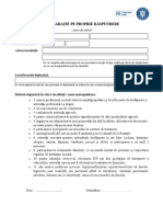 Declaratie Pe Propria Raspundere - Stare de Alerta - 90206700 PDF