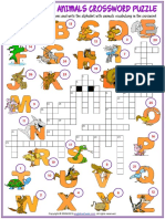 Alphabet Vocabulary Esl Crossword Puzzle Worksheet For Kids PDF