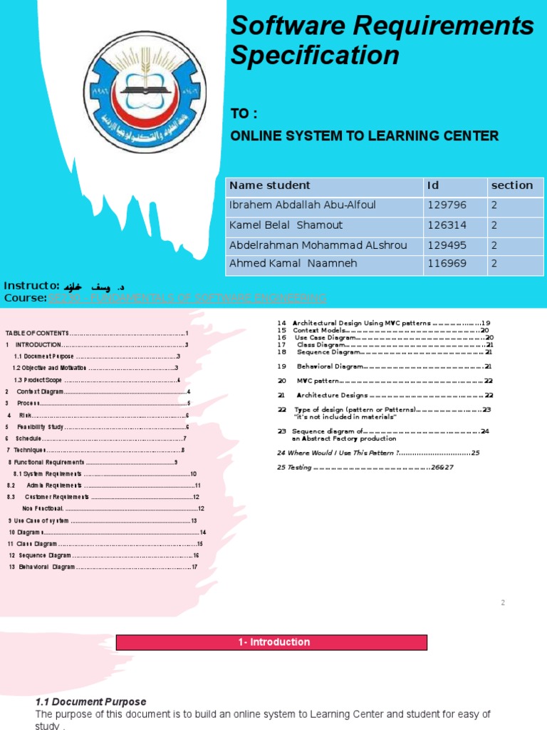 Online Learning Center System Requirements | PDF | Software Design ...