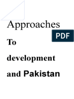Approaches: To Development and Pakistan