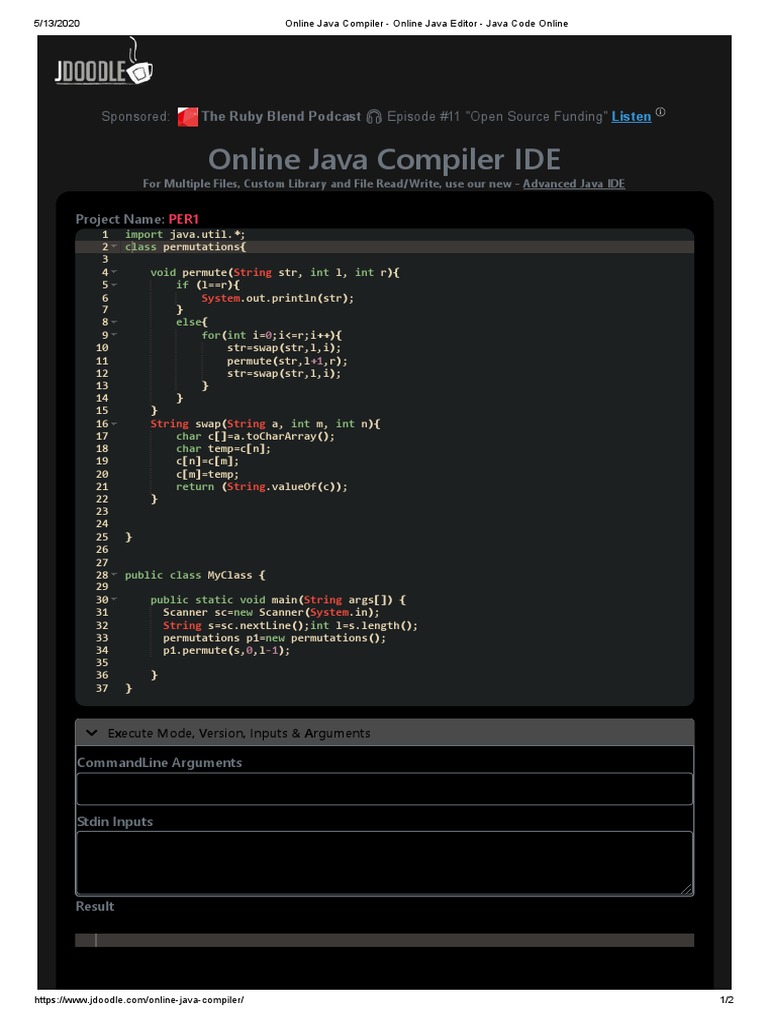 Online Java Compiler Online Java Editor Java Code Online Pdf Java Programming Language Application Programming Interface