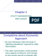 Utility Maximization and Choice