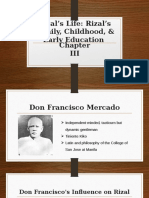 Rizal's Life: Rizal's Family, Childhood, & Early Education III