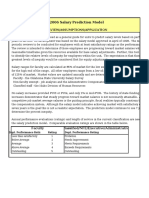 FY2006 Salary Prediction Model: Overview/Assumptions/Application