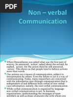 Non - Verbal Communication