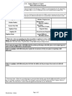 Shift Differential Request Form